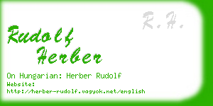 rudolf herber business card